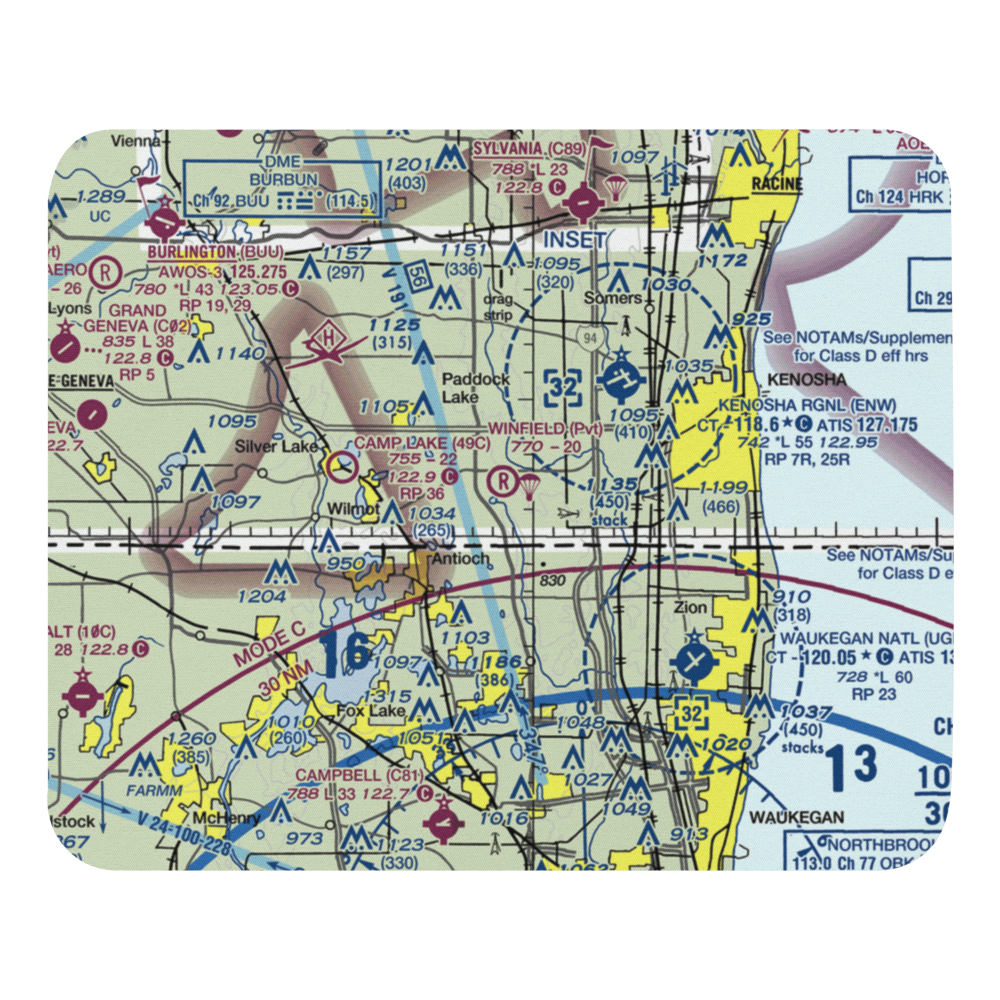Winfield Airport (WI58) VFR Sectional Mouse Pad 