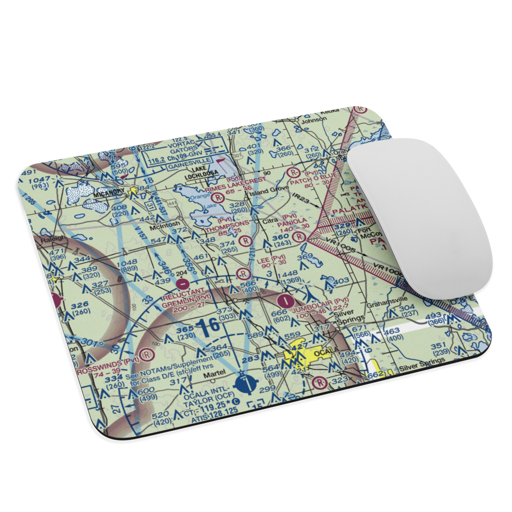Wings-N-Wheels Airport (FA50) VFR Sectional Mouse Pad 
