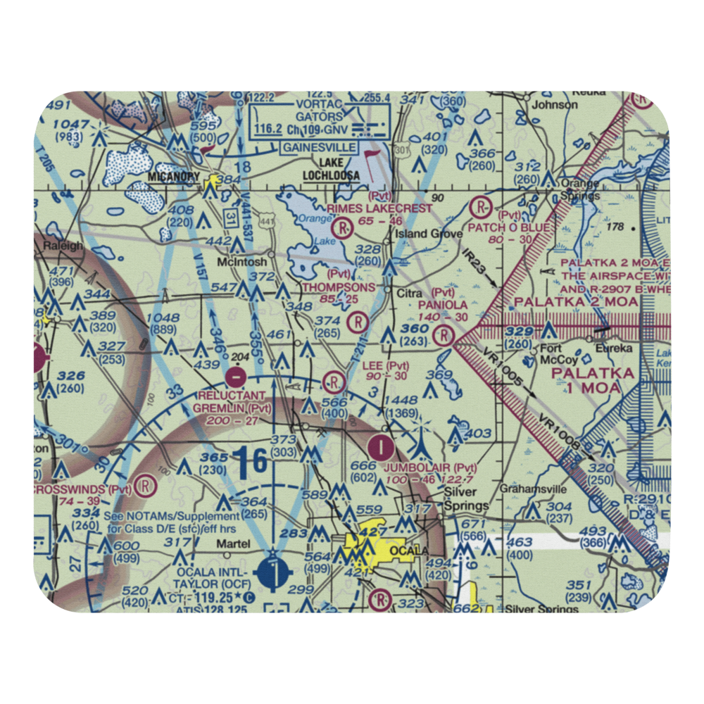 Wings-N-Wheels Airport (FA50) VFR Sectional Mouse Pad 