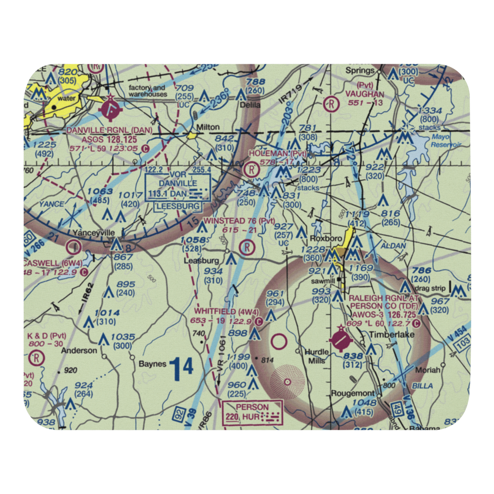 Winstead '76' Airport (68NC) VFR Sectional Mouse Pad 