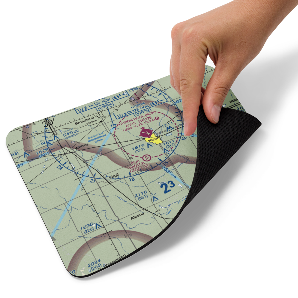 Winter Airfield (SD55) VFR Sectional Mouse Pad 