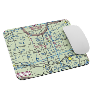 Woodley 2 Airport (5IL8) VFR Sectional Mouse Pad