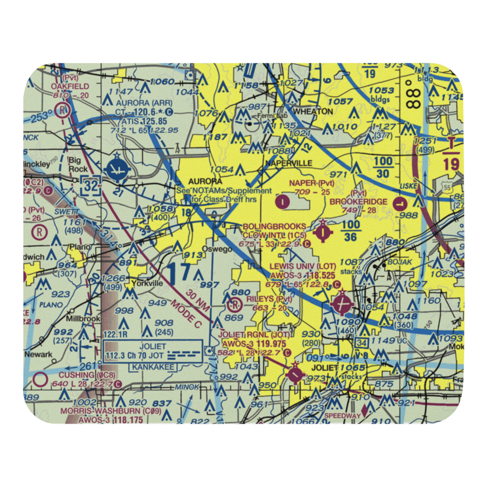 Wormley Airport (85LL) VFR Sectional Mouse Pad 