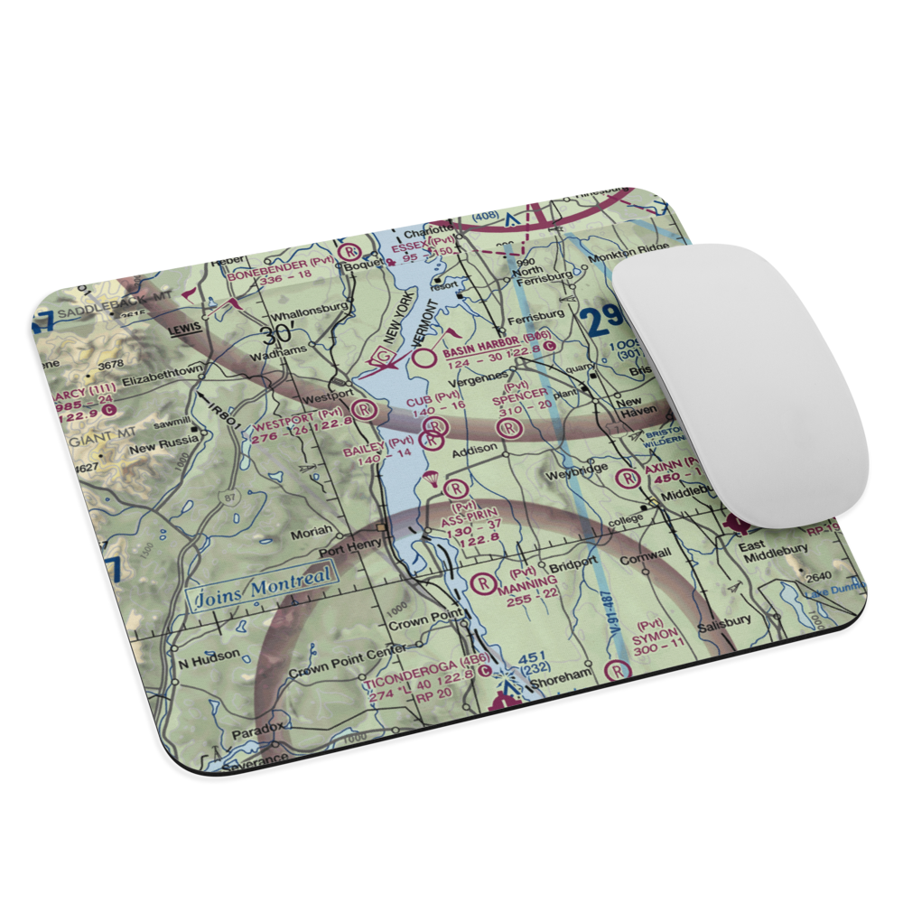 Yankee Kingdom Airport (VT33) VFR Sectional Mouse Pad 