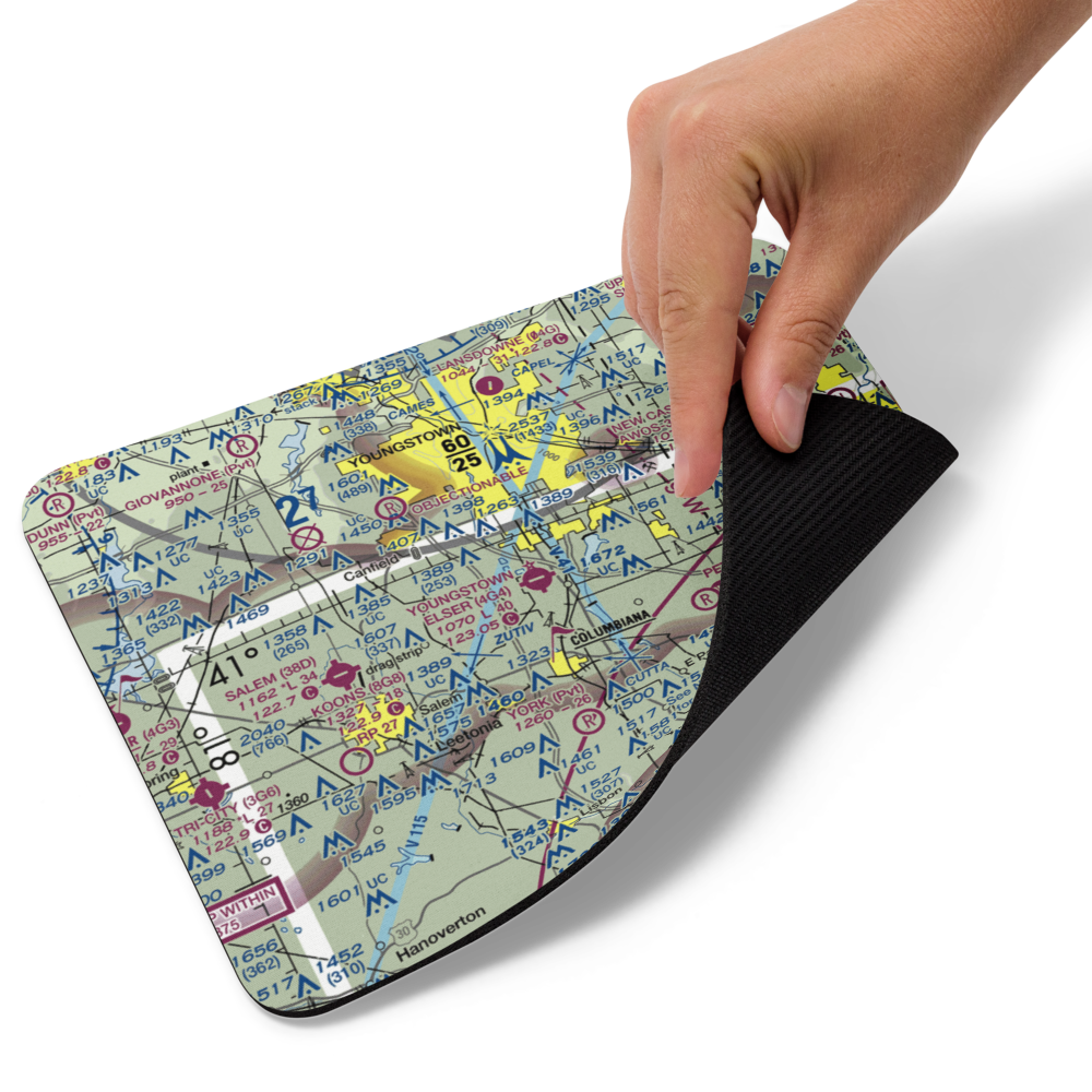 Youngstown Elser Metro Airport (4G4) VFR Sectional Mouse Pad 