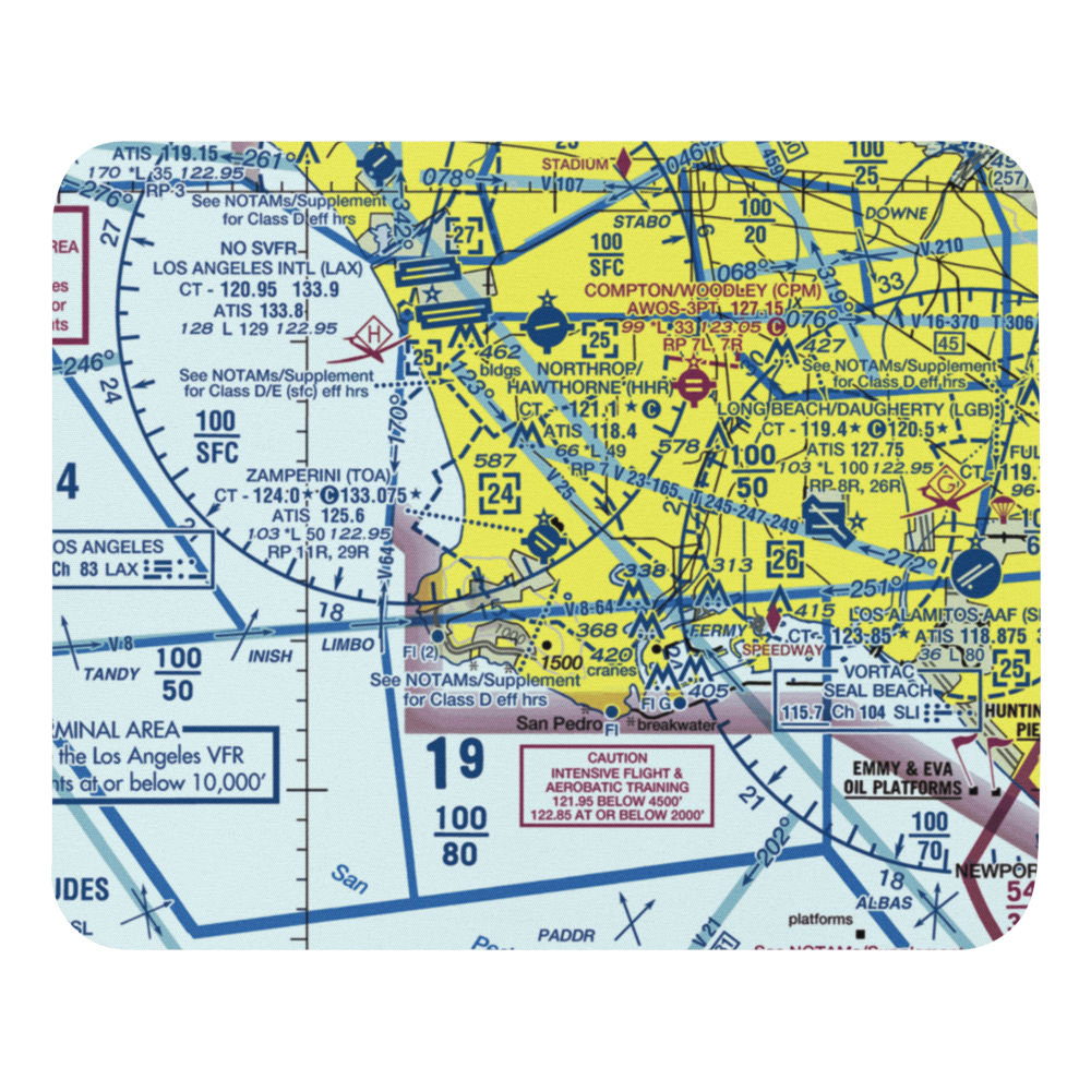Zamperini Field (TOA) VFR Sectional Mouse Pad 