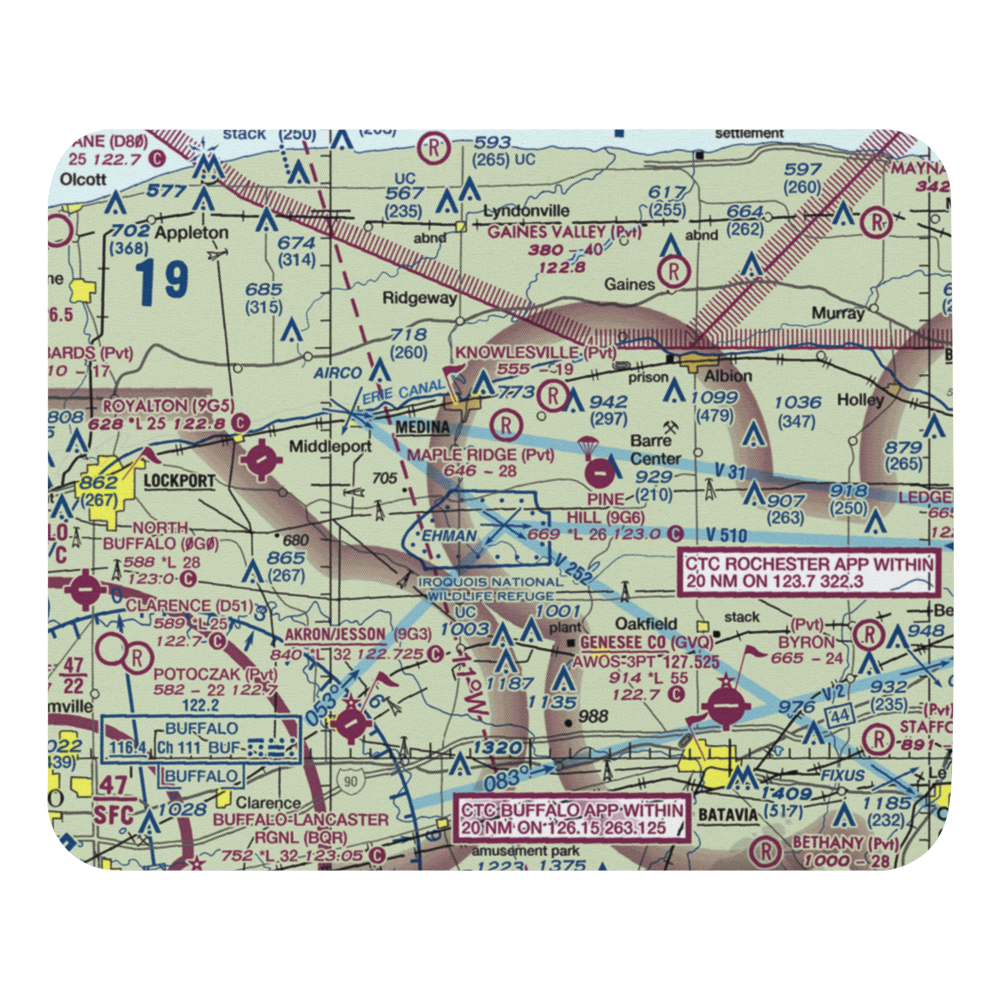 Zelazny Airport (88NY) VFR Sectional Mouse Pad 