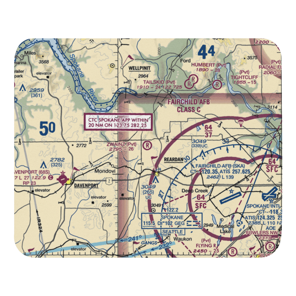 Zwainz Farms Airport (WA08) VFR Sectional Mouse Pad 