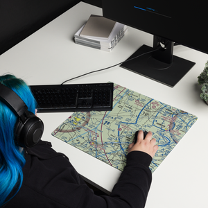 Allen and Gloss Airport (8II0) VFR Sectional  Gaming Mouse Pad
