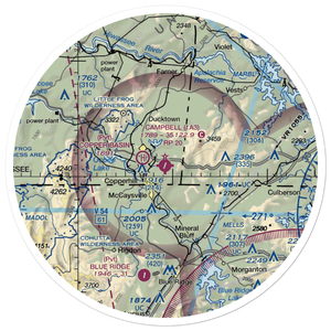 Martin Campbell Field (1A3) VFR Sectional Sticker (30 mile)