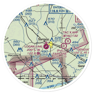 Logan Field (1A4) VFR Sectional Sticker (20 mile)