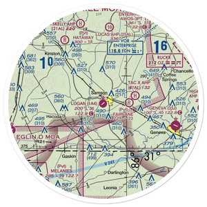 Logan Field (1A4) VFR Sectional Sticker (30 mile)