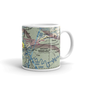 Middlesboro-Bell County Airport (1A6) VFR Sectional  Mug