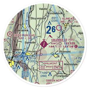 Columbia County Airport (1B1) VFR Sectional Sticker (20 mile)