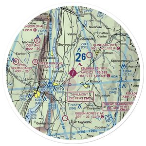 Columbia County Airport (1B1) VFR Sectional Sticker (30 mile)
