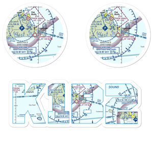 Katama Airpark (1B2) VFR Sectional Sticker Pack