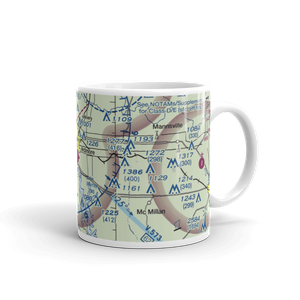 Ardmore Downtown Executive Airport (1F0) VFR Sectional  Mug