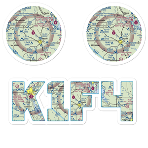Madill Municipal Airport (1F4) VFR Sectional Sticker Pack