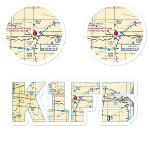 Hoxie-Sheridan County Airport (1F5) VFR Sectional Sticker Pack