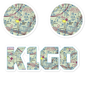 Wood County Airport (1G0) VFR Sectional Sticker Pack