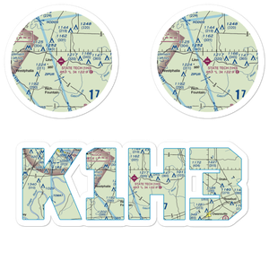 Linn State Technical College Airport (1H3) VFR Sectional Sticker Pack