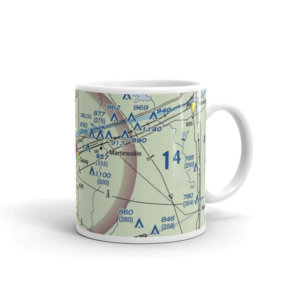 Casey Municipal Airport (1H8) VFR Sectional  Mug 