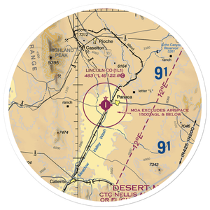 Lincoln County Airport (1L1) VFR Sectional Sticker (30 mile)