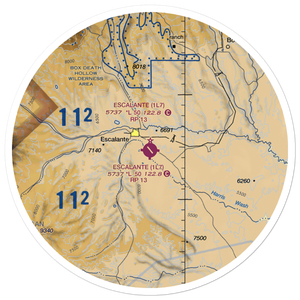 Escalante Municipal Airport (1L7) VFR Sectional Sticker (30 mile)