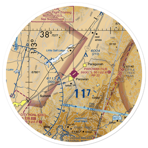 Parowan Airport (1L9) VFR Sectional Sticker (30 mile)