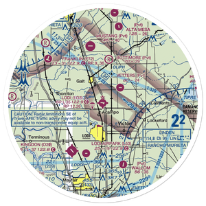 Lodi Airport (1O3) VFR Sectional Sticker (30 mile)