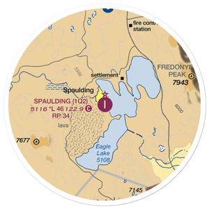 Spaulding Airport (1Q2) VFR Sectional Sticker (20 mile)