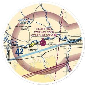 Tillitt Field (1S3) VFR Sectional Sticker (20 mile)