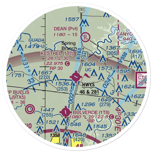 Kestrel Airpark (1T7) VFR Sectional Sticker (20 mile)