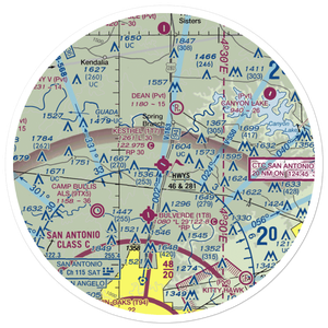 Kestrel Airpark (1T7) VFR Sectional Sticker (30 mile)