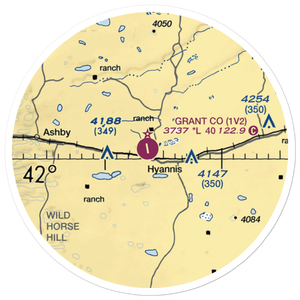 Grant County Airport (1V2) VFR Sectional Sticker (20 mile)