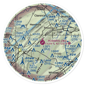 Robbins Field (20A) VFR Sectional Sticker (20 mile)