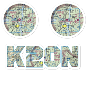 Kingston-Ulster Airport (20N) VFR Sectional Sticker Pack