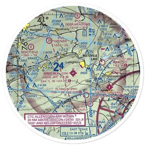 Jake Arner Memorial Airport (22N) VFR Sectional Sticker (30 mile)