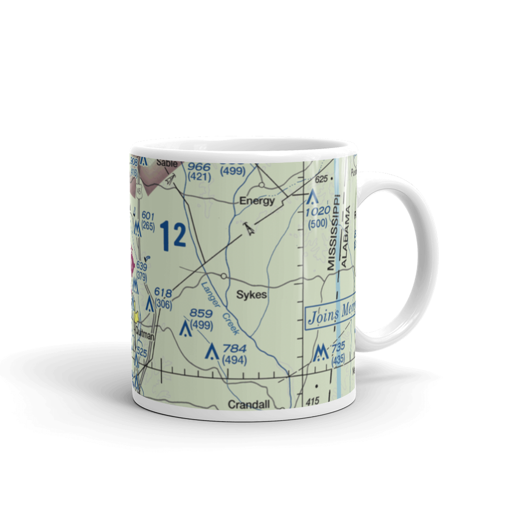 Clarke County Airport (23M) VFR Sectional  Mug 