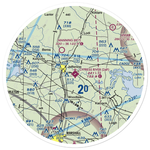 Cypress River Airport (24F) VFR Sectional Sticker (30 mile)