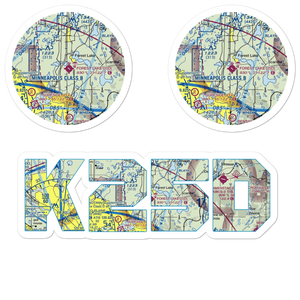 Forest Lake Airport (25D) VFR Sectional Sticker Pack