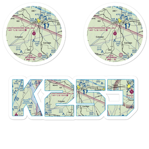 Cuthbert-Randolph Airport (25J) VFR Sectional Sticker Pack