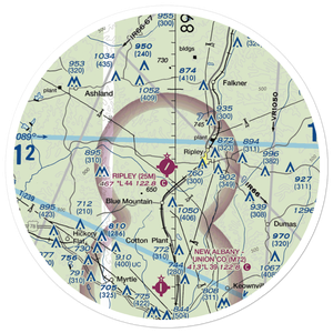 Ripley Airport (25M) VFR Sectional Sticker (30 mile)