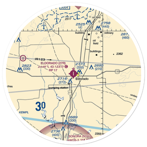 Eldorado Airport (27R) VFR Sectional Sticker (30 mile)