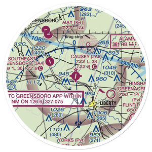 Causey Airport (2A5) VFR Sectional Sticker (20 mile)