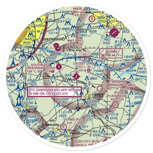 Causey Airport (2A5) VFR Sectional Sticker (30 mile)
