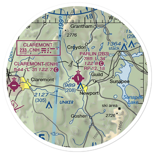Parlin Field (2B3) VFR Sectional Sticker (20 mile)
