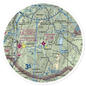 Parlin Field (2B3) VFR Sectional Sticker (30 mile)