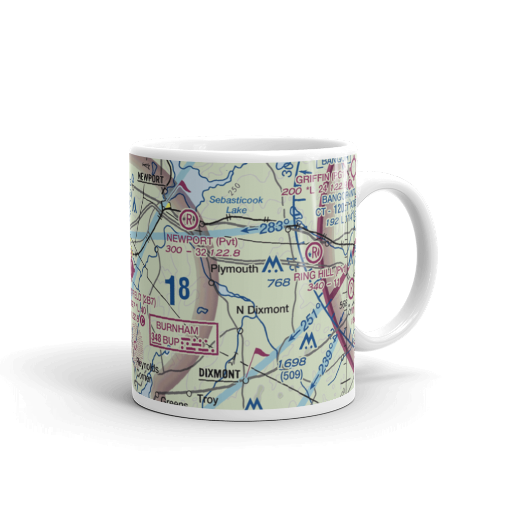 Pittsfield Municipal Airport (2B7) VFR Sectional  Mug 