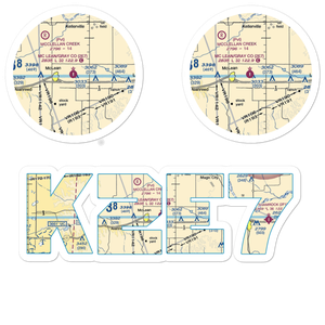 Mc Lean Gray County Airport (2E7) VFR Sectional Sticker Pack